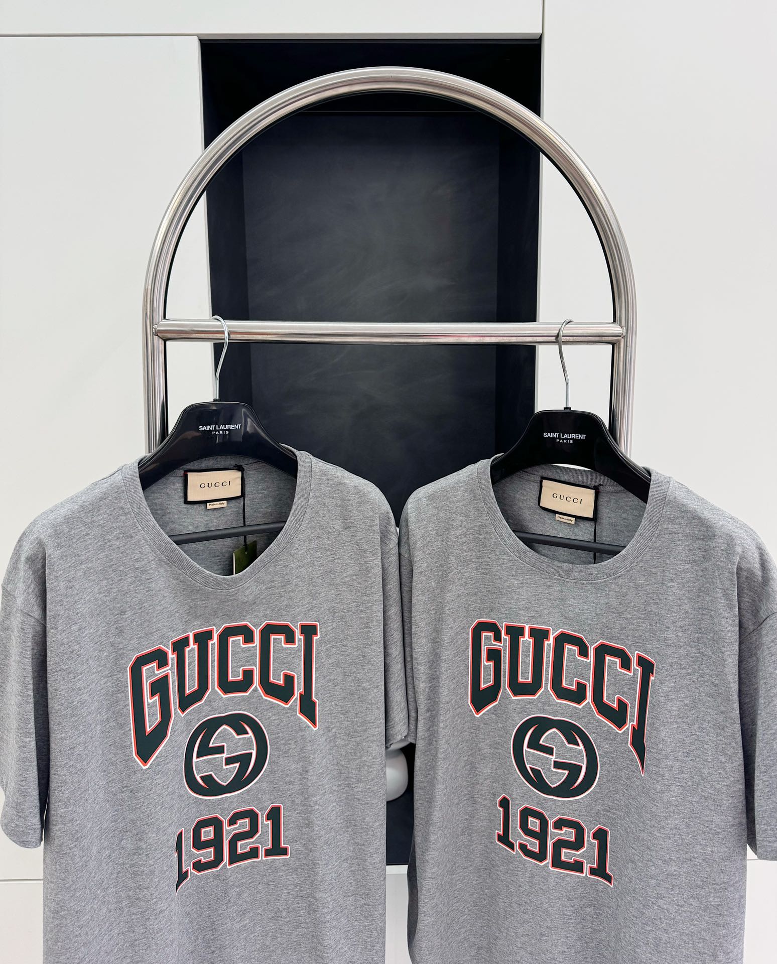 GU 2024SS 1921 프린트 쇼트 슬리브 셔츠