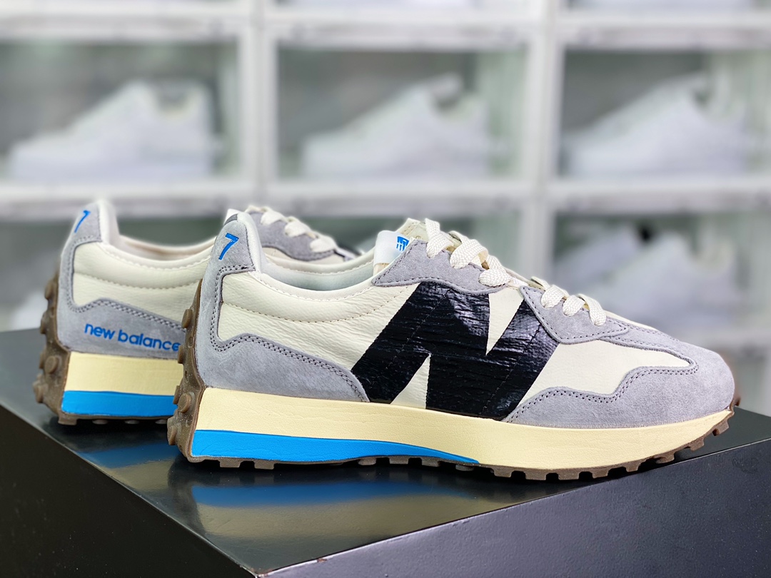 ANB 브랜드 x NB 뉴발란스 MS327스페셜 에디션 시리즈 레트로 캐주얼 스포츠 조깅화 만다린 덕 스티치 32 7MS327AAB 