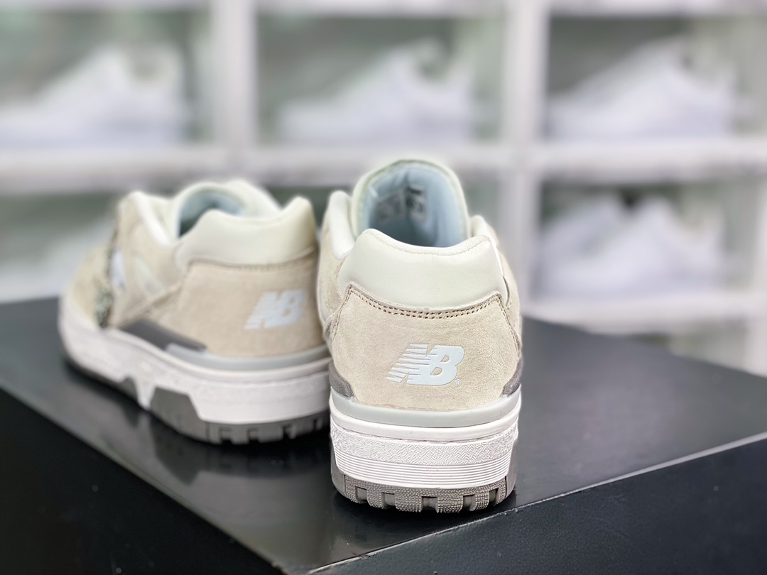 유나이티드 애로우즈 x NB BB550 시리즈 클래식 레트로 로우탑 캐주얼 운동화 “스웨이드 크림 화이트 그레이 BB550UN1 