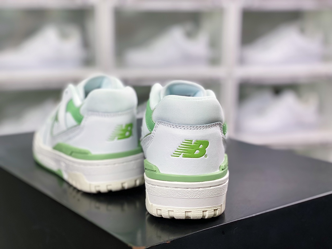 NB 뉴발란스 BB550 시리즈 클래식 레트로 로우탑 캐주얼 스포츠 농구화 “가죽 화이트 애플 그린 BB550FS1 