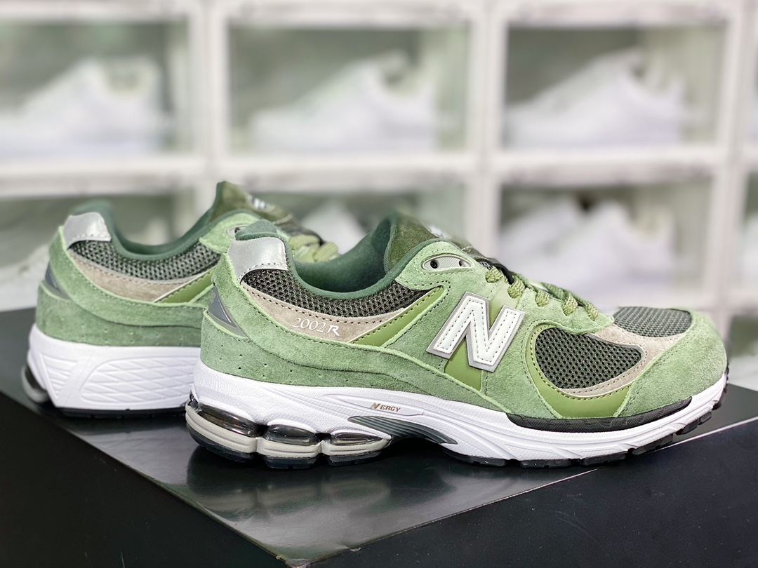 NB ML2002 시리즈 레트로 아재 스타일 캐주얼 스포츠 조깅화 스웨이드 화이트 그린 M2002R5 