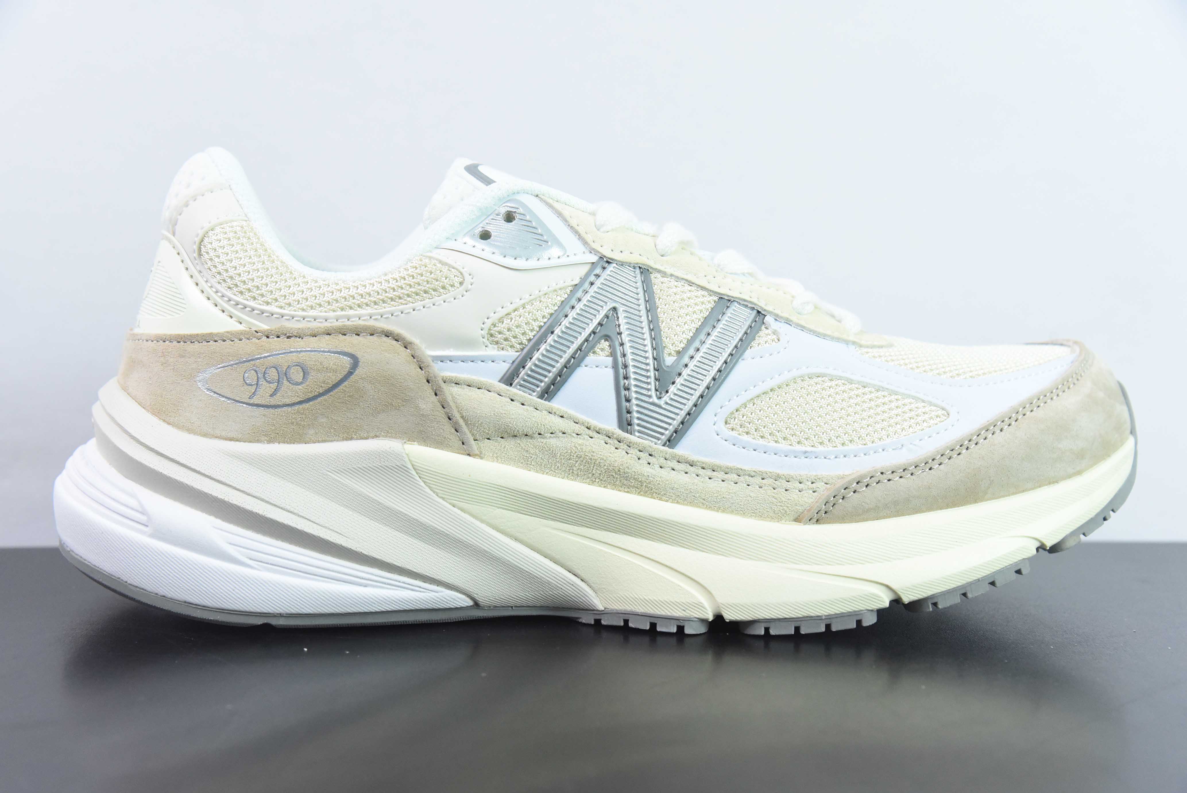 뉴발란스 M990SS6 뉴발란스 NB990V6 밀크 화이트 6세대 프레지덴셜 레트로 조깅화 사이즈: 36-45