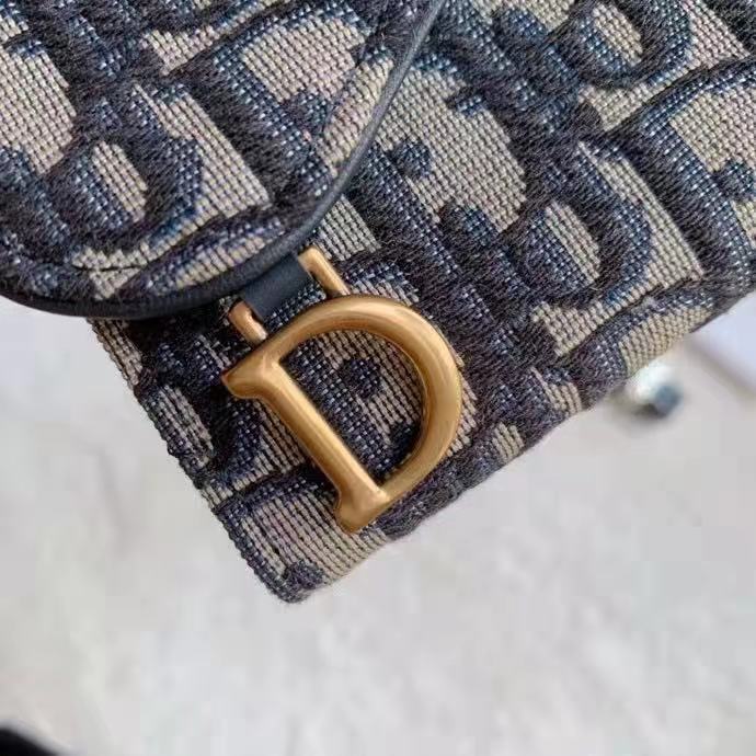 8위 DIOR 디올 오블리크 새들 반지갑 306#