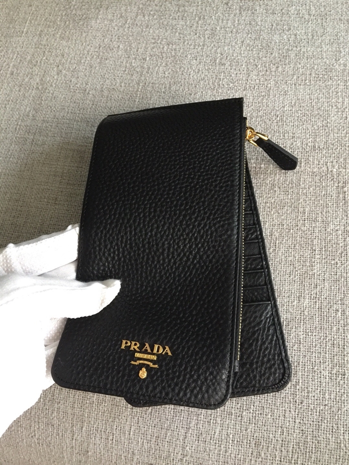 Prada 프라다 장지갑 prada 남여공용카드지갑 (금장)