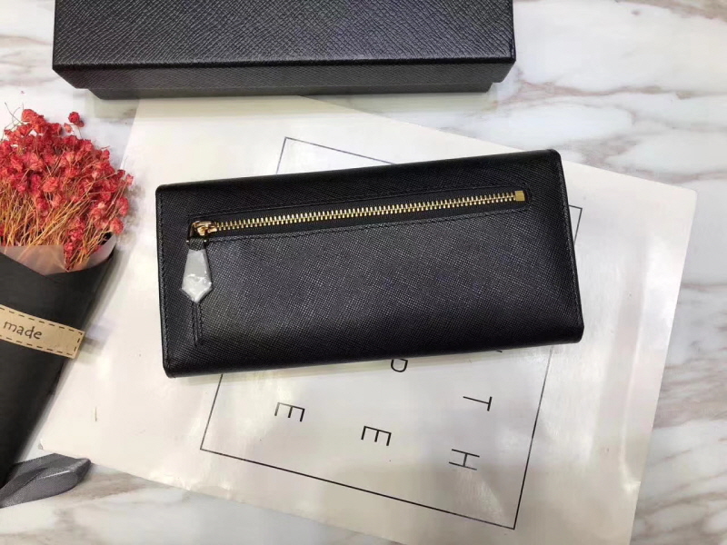 Prada 프라다 여성용 모노크롬 장지갑 블랙,레드,핑크