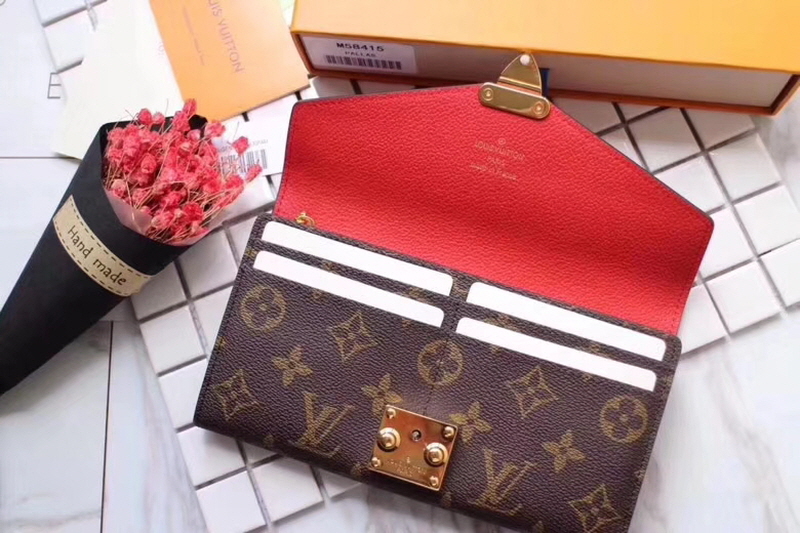 Louis Vuitton 2020 여성용 팔라스 월렛 레드