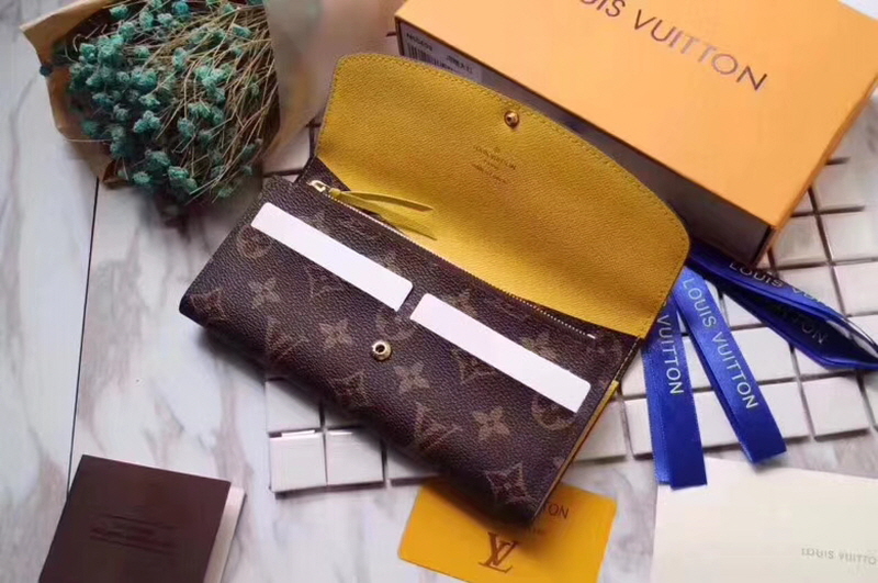 Louis Vuitton 2020 여성용 모노그램 에밀리 롱월릿