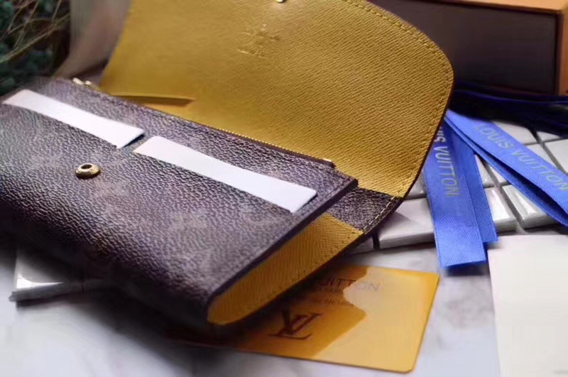 Louis Vuitton 2020 여성용 모노그램 에밀리 롱월릿