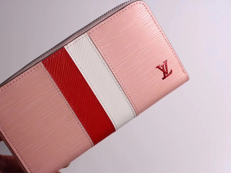 Louis Vuitton 2020 스트라이프 장지갑 블랙,핑크