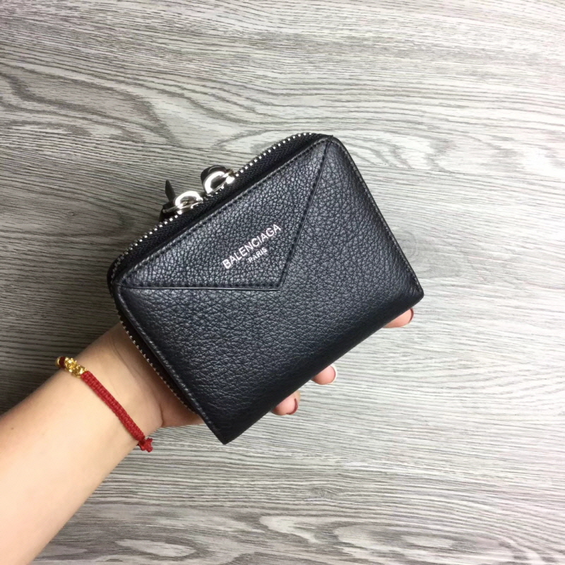 Balenciaga 2020 여성용 파피에르 지퍼월렛 블랙