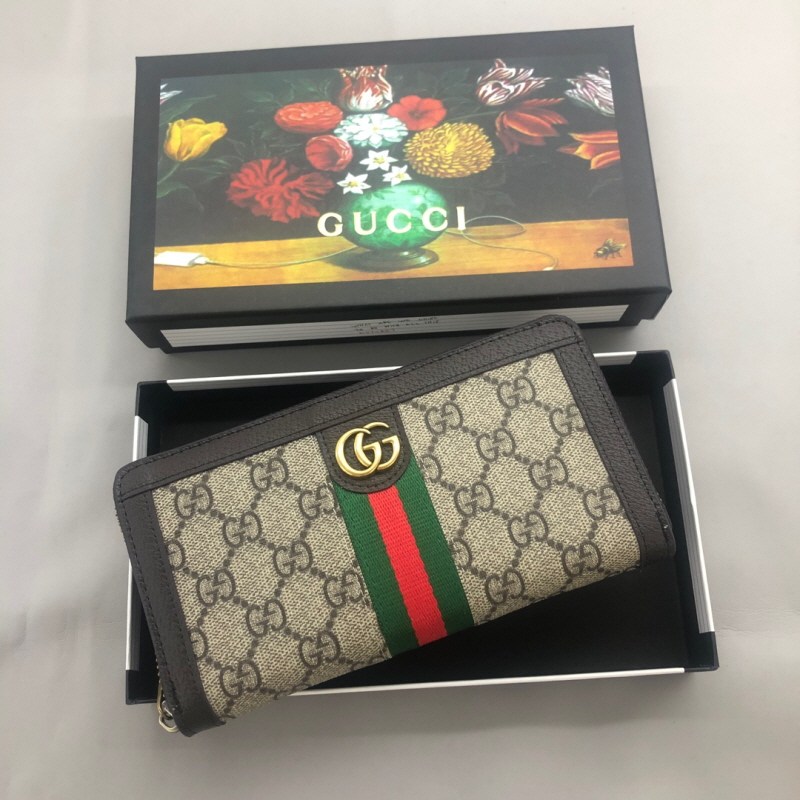 Gucci 구찌 여성용 클래식 반,지퍼,장지갑