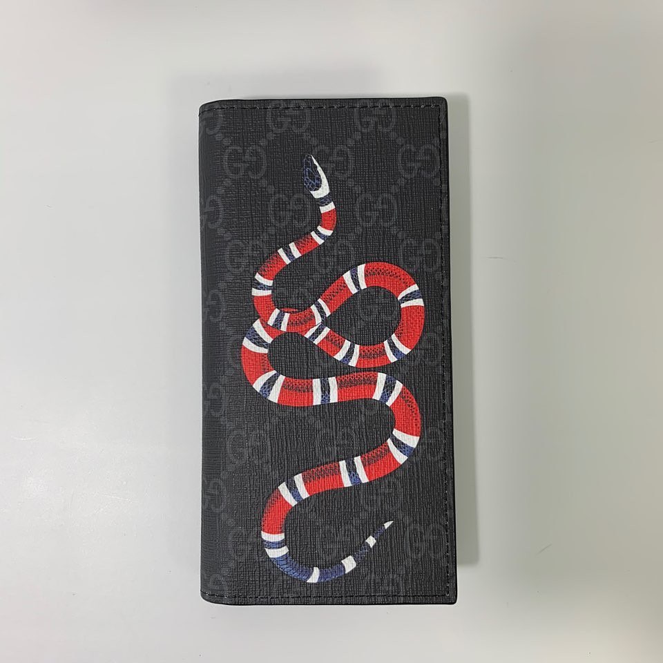  (실사영상) Gucci 구찌 킹스네이크 장지갑 브라운,네이비