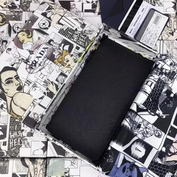 (실사영상) Prada 프라다 프라다 사피아노 남여공용 카드 지갑 5가지 색상