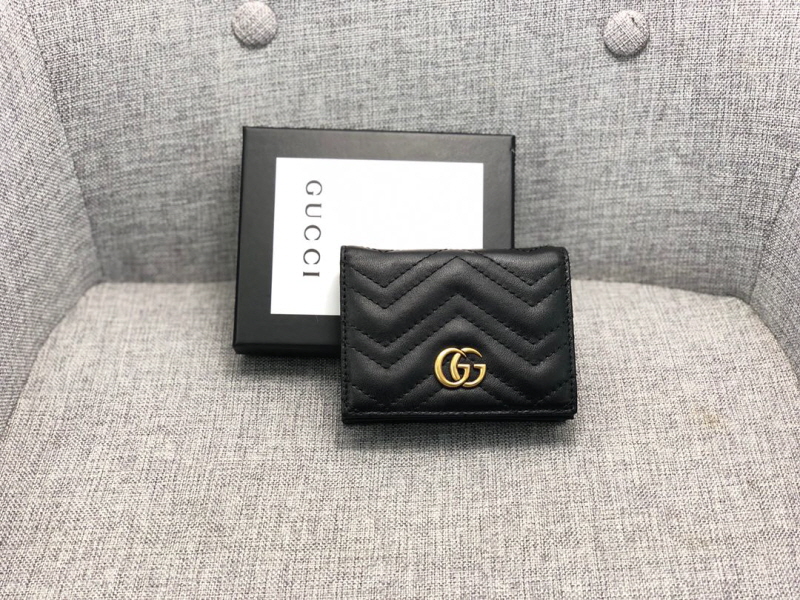 실사영상) Gucci 구찌 클래식 반지갑 금장 블랙