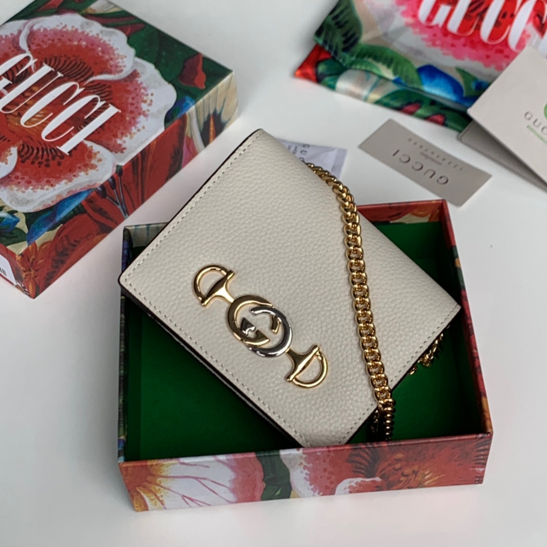 (실사영상) Gucci 구찌 주미 체인 카드 케이스 4가지 컬러