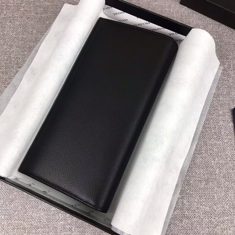 Prada 프라다 사피아노 장지갑 블랙,네이비