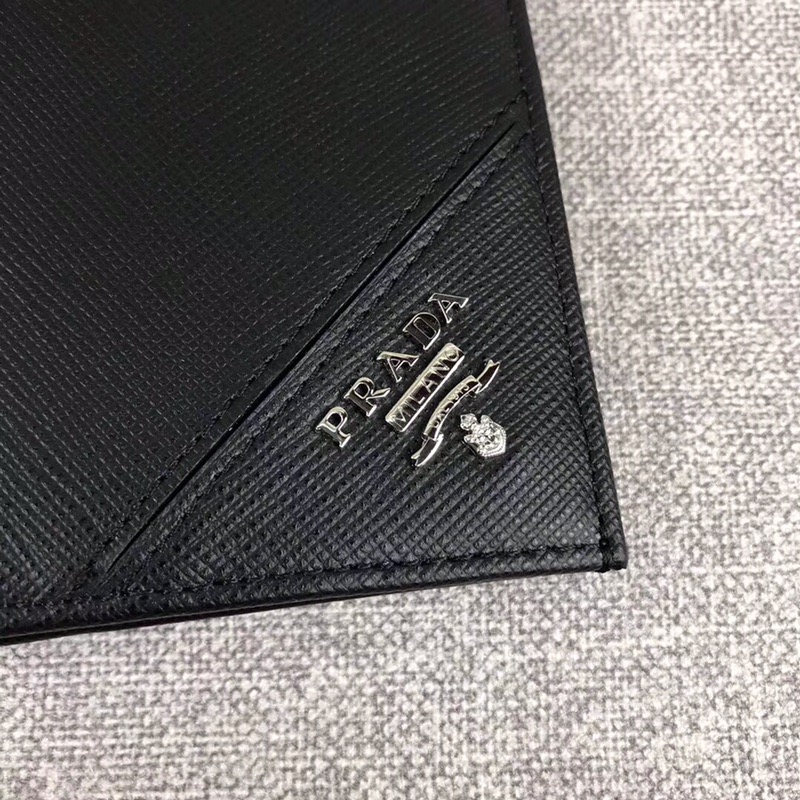 Prada 프라다 사피아노 장지갑 블랙,네이비