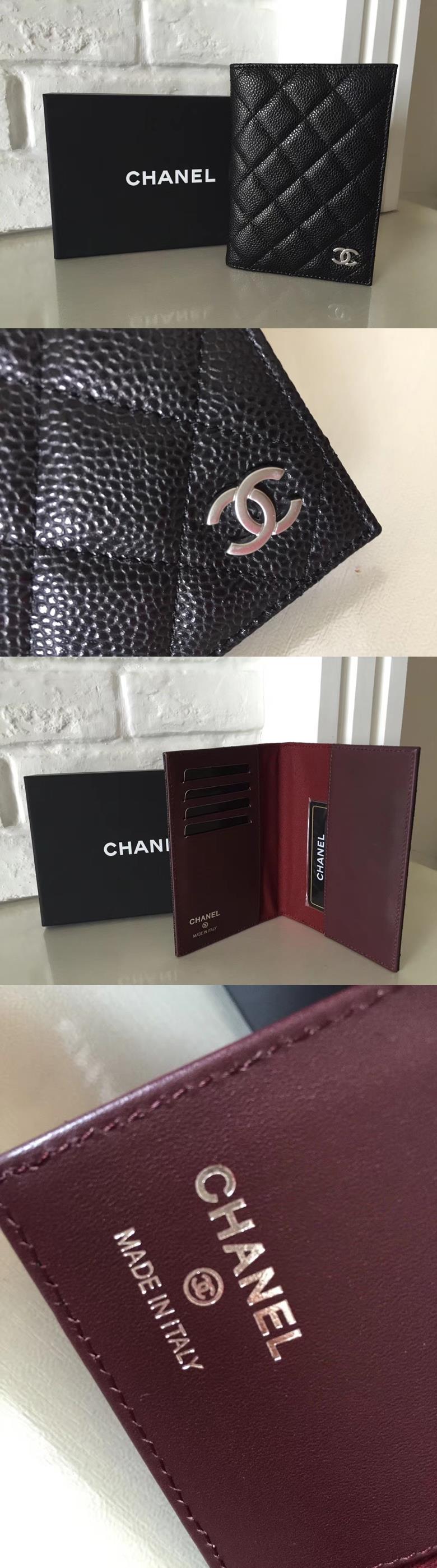 Chanel 샤넬 여권지갑 램스킨,캐비어 & 3가지 색상