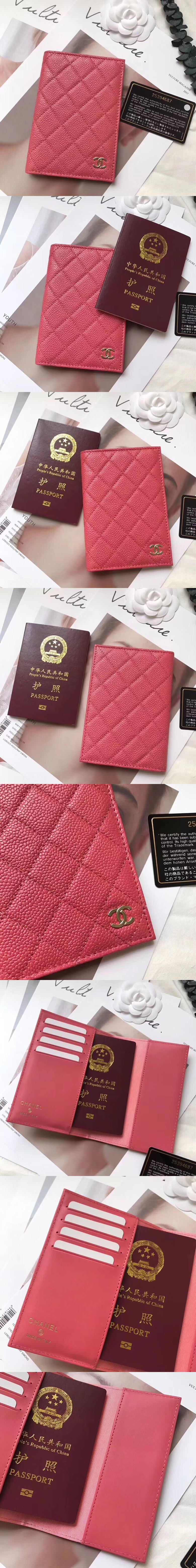 Chanel 샤넬 여권지갑 램스킨,캐비어 & 3가지 색상