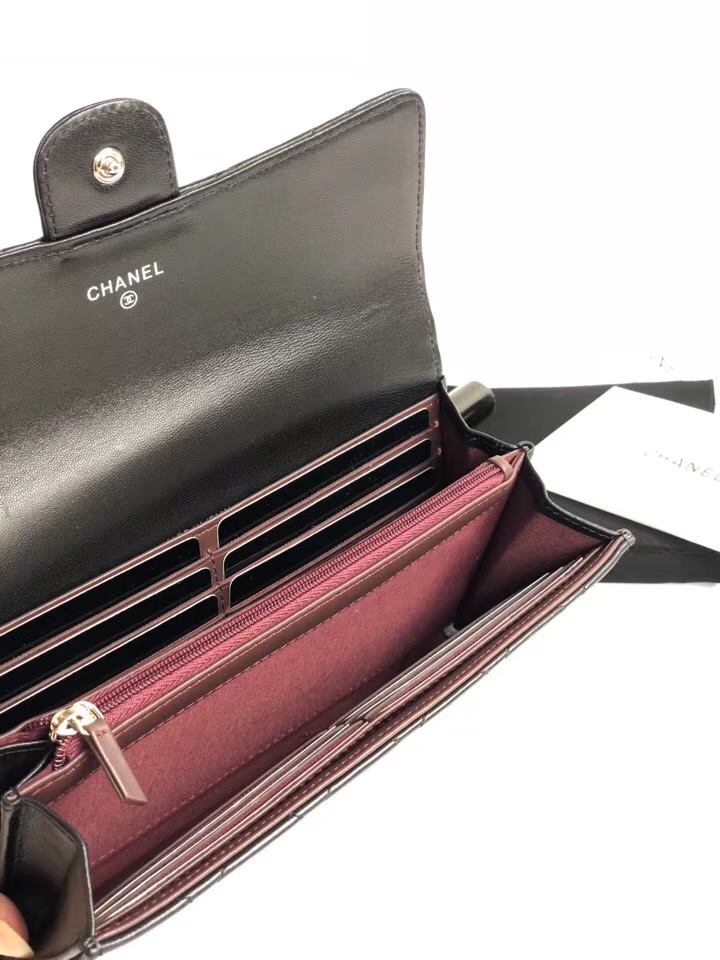 샤넬 장지갑 은장 AS5009