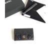  CHANEL 샤넬 카드지갑 케비어 금장  A80799