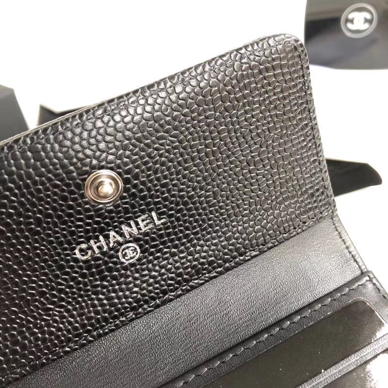 샤넬 LEBOY 지갑 케비어 은장 AS5041