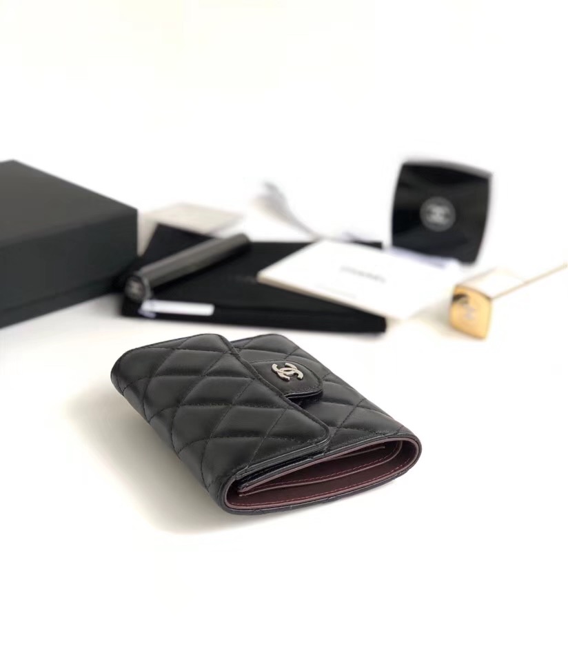 샤넬 지갑 램스킨 은장 AS-5099