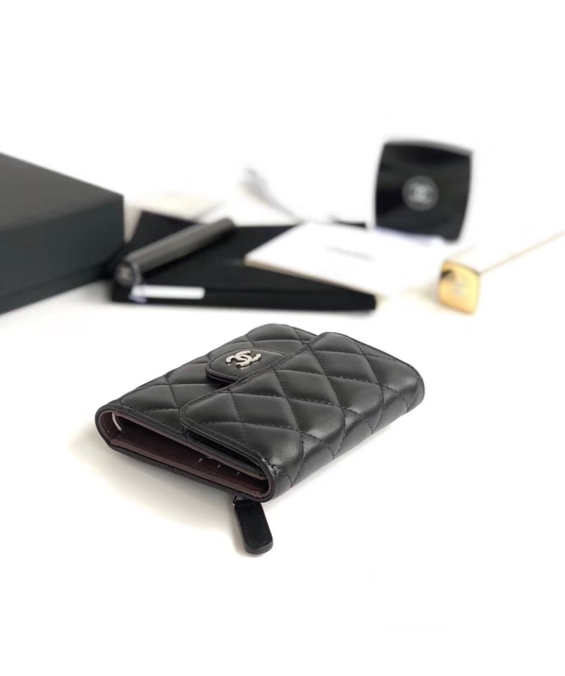 샤넬 지갑 램스킨 은장 AS-5099