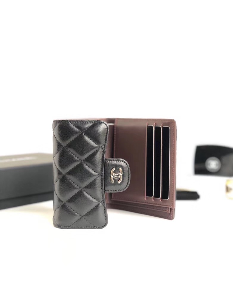 샤넬 지갑 램스킨 은장 AS-5099