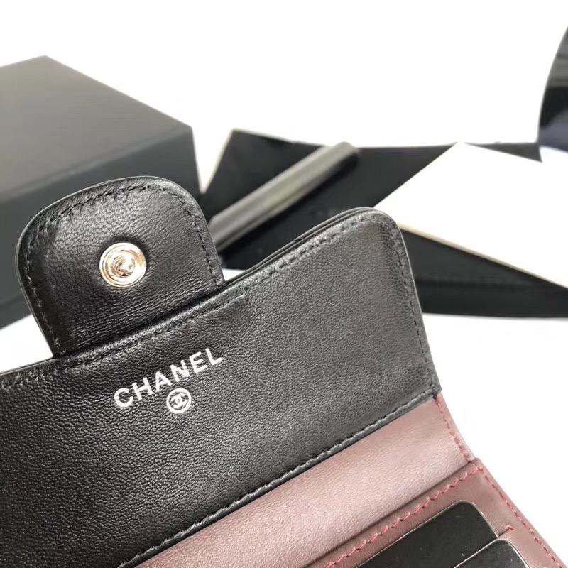 샤넬 지갑 램스킨 은장 AS-5099