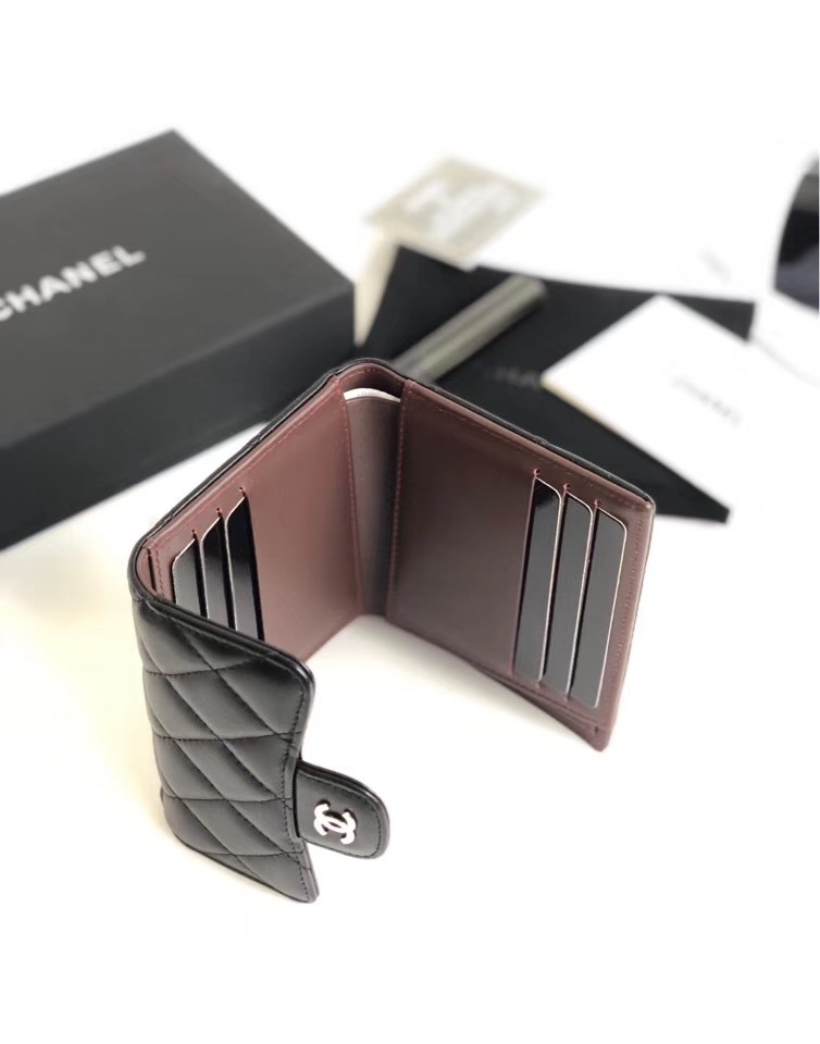 샤넬 지갑 램스킨 은장 AS-5099