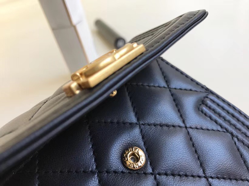 Chanel 샤넬 LEBOY 지갑 램스킨 금장 AS5088