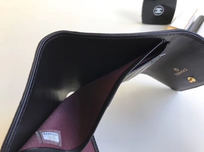 Chanel 샤넬 LEBOY 지갑 램스킨 금장 AS5088