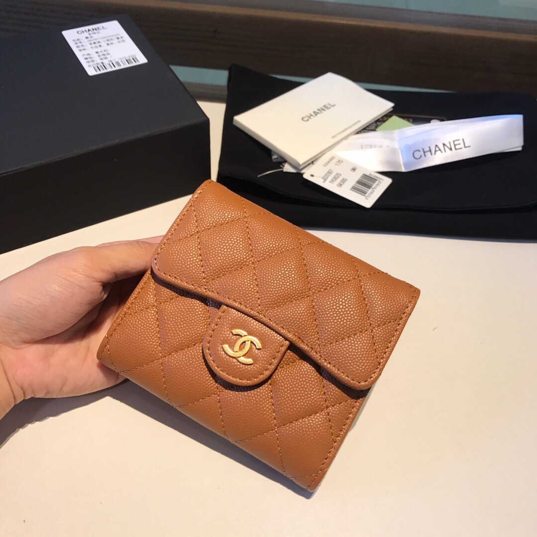 샤넬 캐비어 반지갑 11CM AS401052