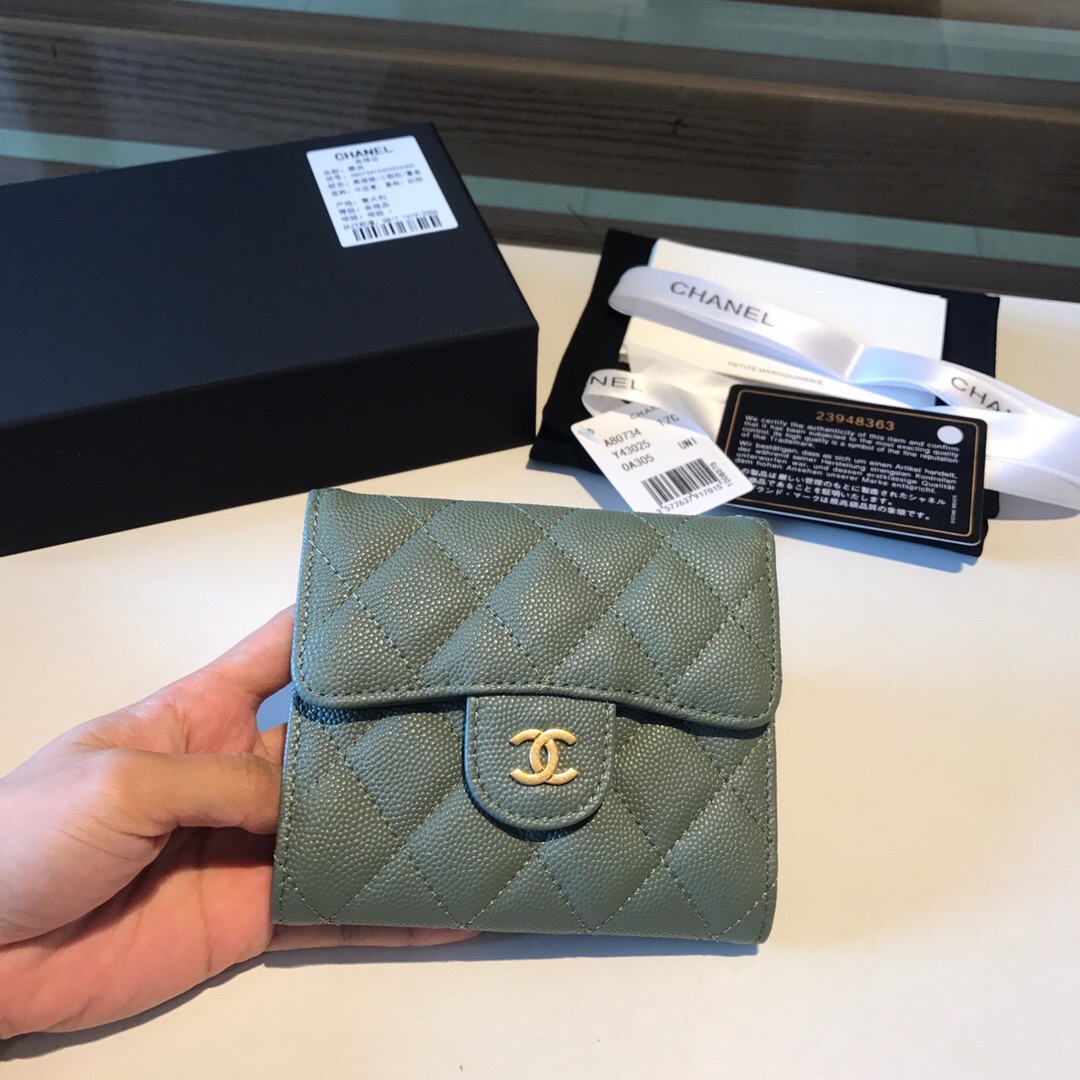 샤넬 캐비어 반지갑 11CM AS401052