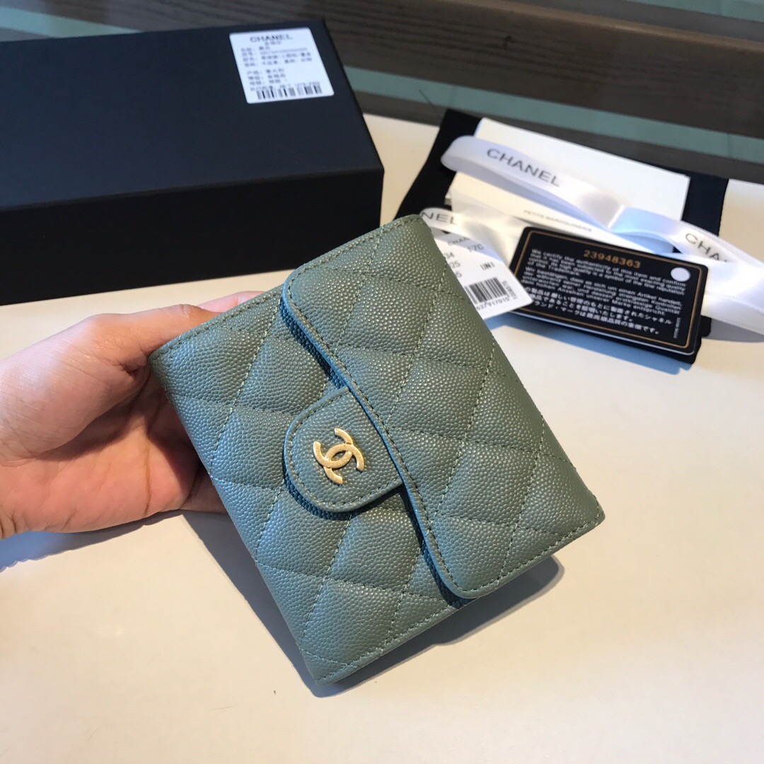 샤넬 캐비어 반지갑 11CM AS401052