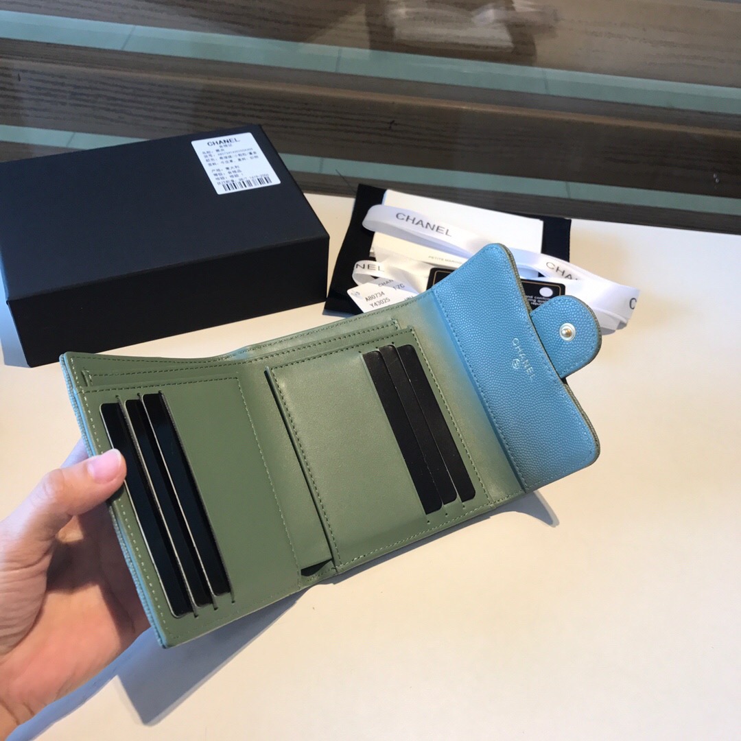 샤넬 캐비어 반지갑 11CM AS401052