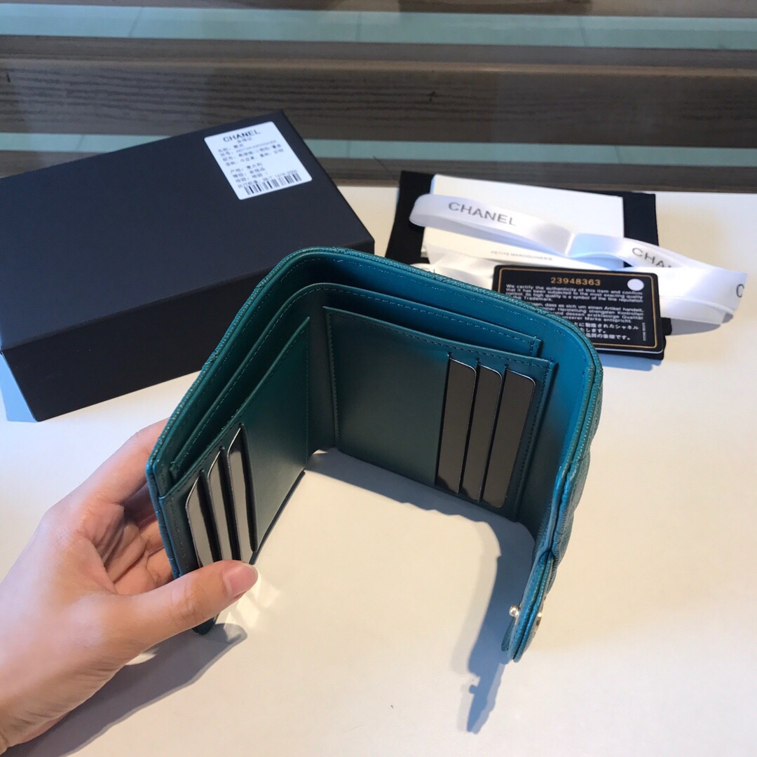  CHANEL 샤넬 캐비어 반지갑 11CM AS401052