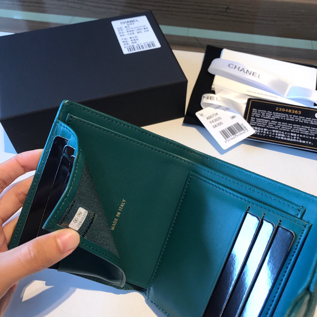  CHANEL 샤넬 캐비어 반지갑 11CM AS401052