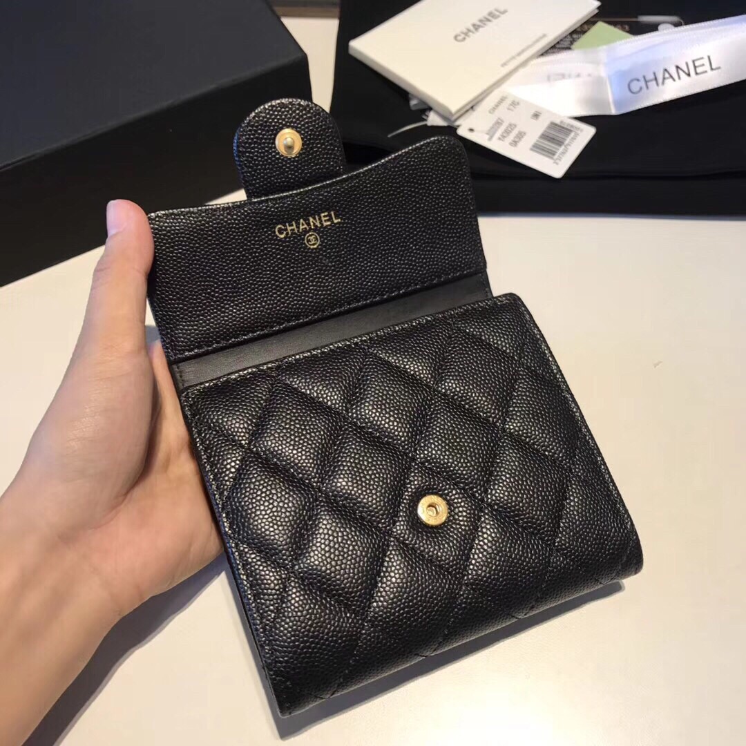 샤넬 캐비어 반지갑 11CM AS401052