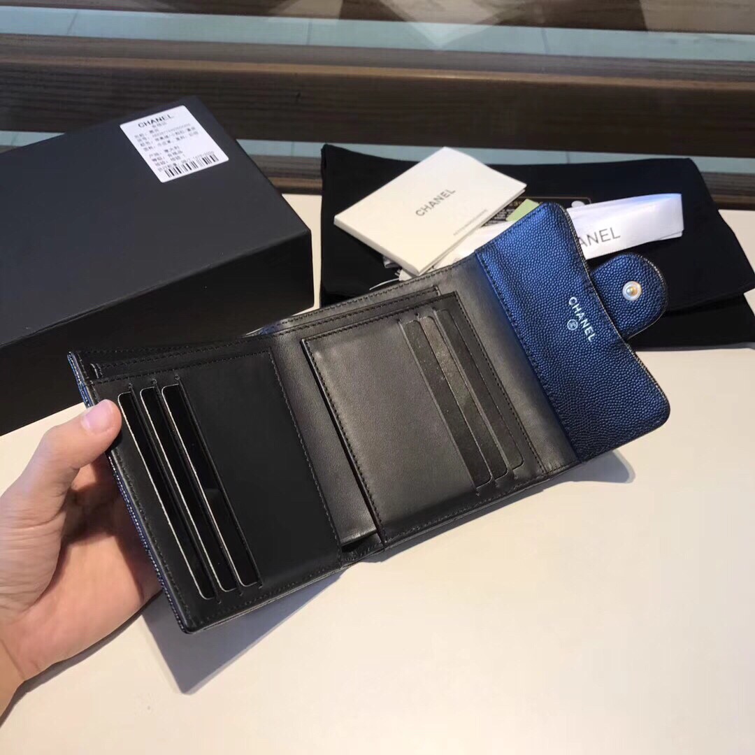 샤넬 캐비어 반지갑 11CM AS401052