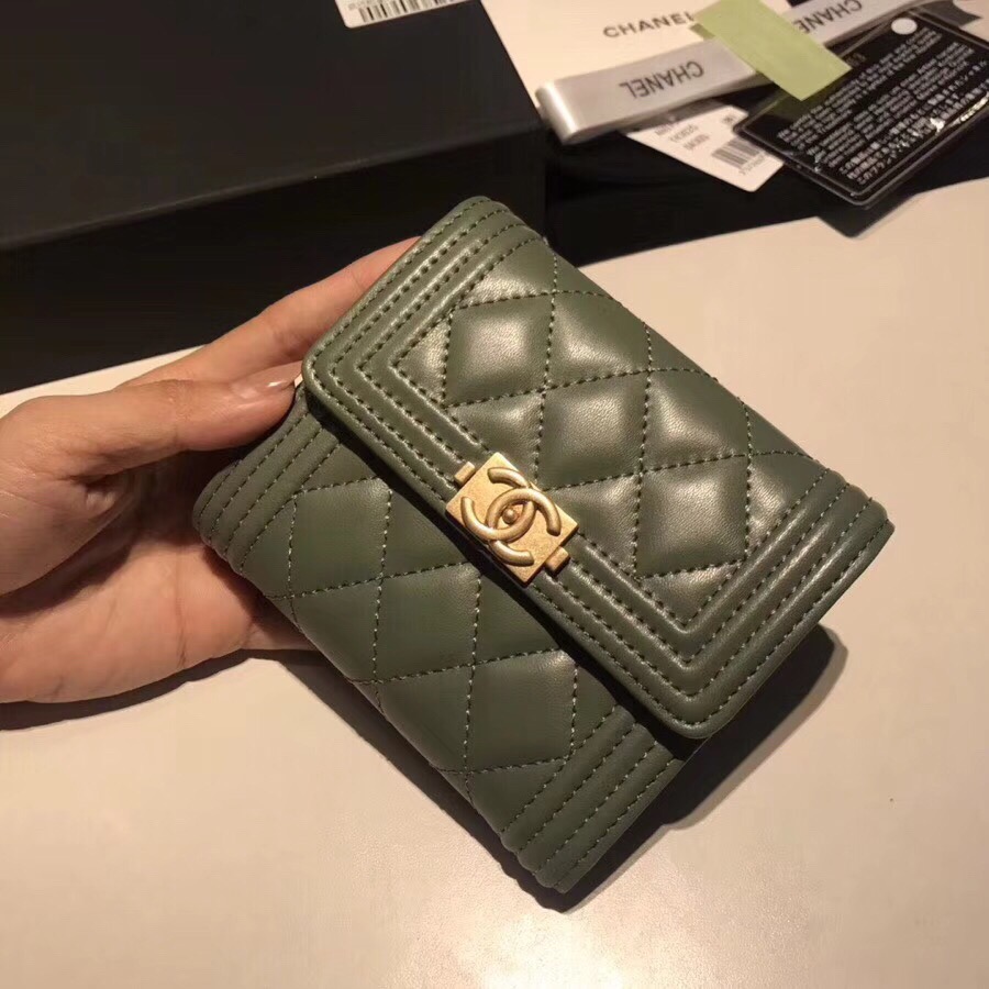 샤넬지갑 양가죽  금장 11CM AS87555