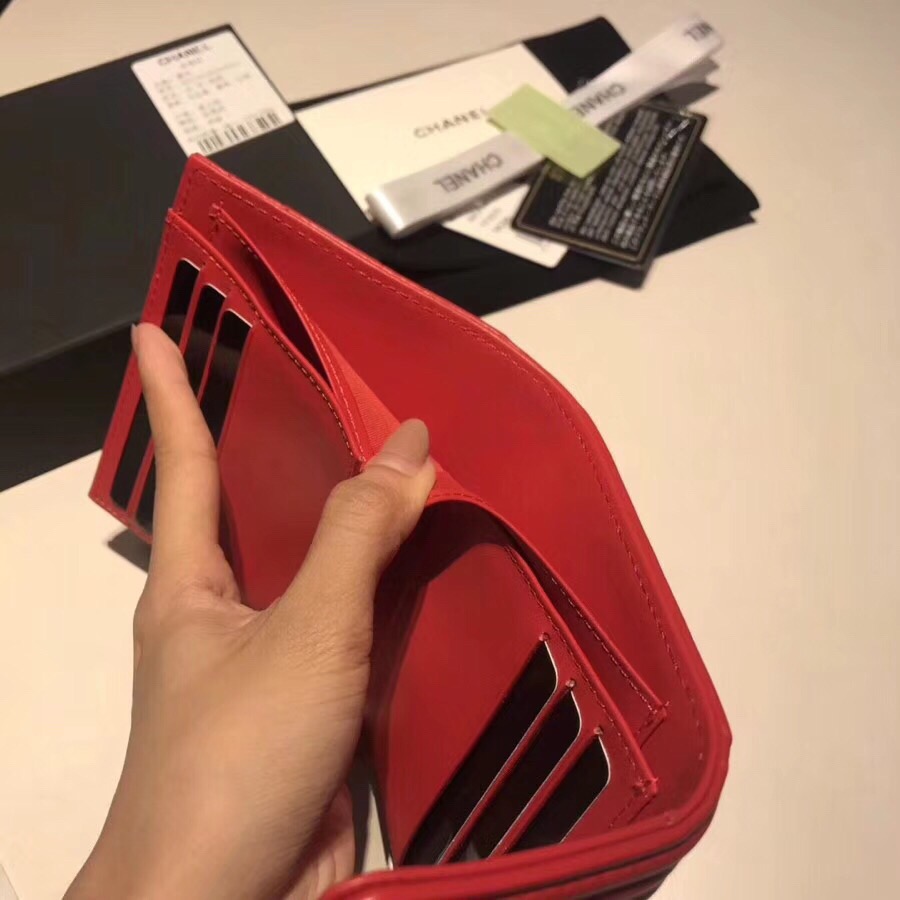 샤넬지갑 양가죽  금장 11CM AS87555