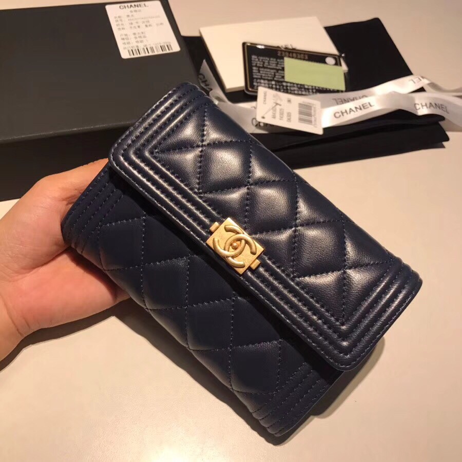 샤넬지갑 양가죽 금장 15CM AS87099