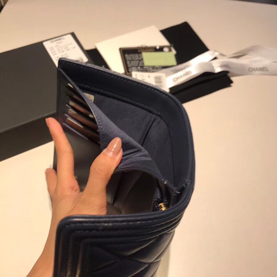 샤넬지갑 양가죽 금장 15CM AS87099