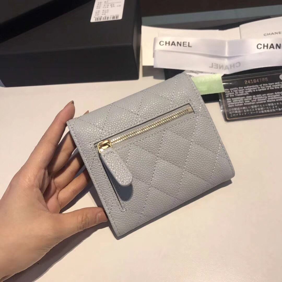 샤넬 캐비어 반지갑 11CM AS87005