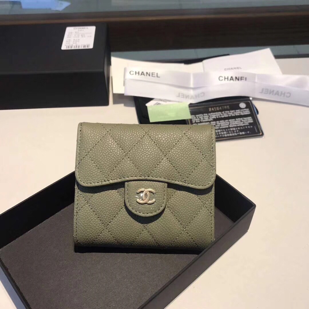 샤넬 캐비어 반지갑 11CM AS87005