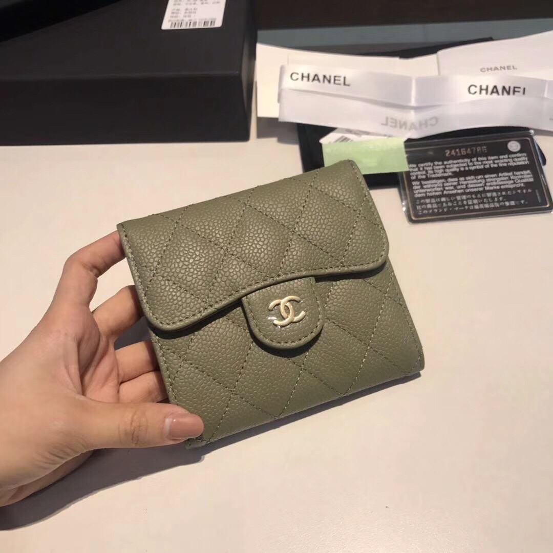 샤넬 캐비어 반지갑 11CM AS87005