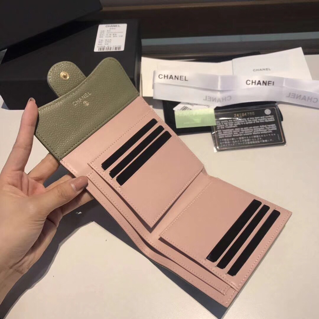 샤넬 캐비어 반지갑 11CM AS87005