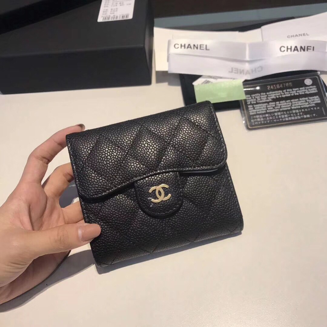 1위 CHANEL 샤넬 클래식 캐비어 반지갑 11CM AS87005
